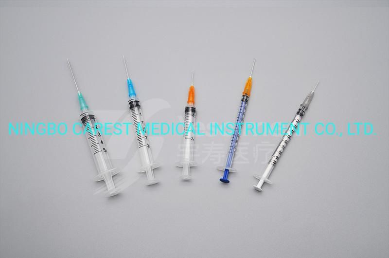 CE& FDA 510K Approved Disposable Luer Lock Syringe with or Without Needle
