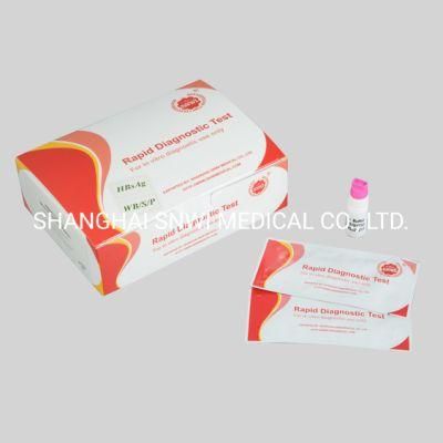 Medical Supply One Step Accurate Rapid Diagnostic Testing (HBsAg) Hepatitis B Surface Antigen Rapid Test Kit (Strip/Cassette)