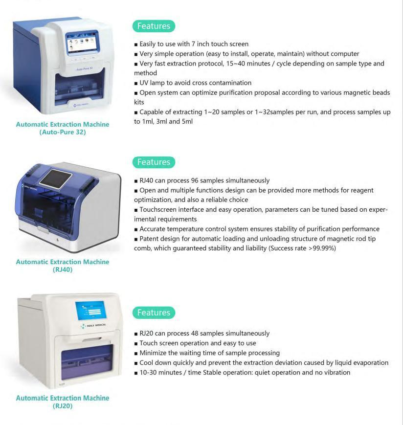 Viral Rna DNA Extraction Kit Magnetic Beads Spin Column Method PCR Rna DNA Purification Kits Dianostic Kit