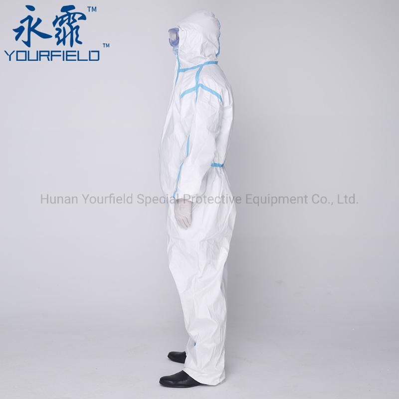 Yourfield ICU Disposalbe Emergency Medical Garment (SS Non-woven PE Film, 65GSM) GB 19082-2009 Clothing