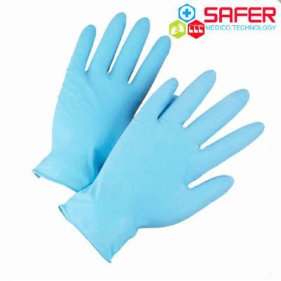 Food Grade Latex Free Disposable Nitrile Examination Gloves