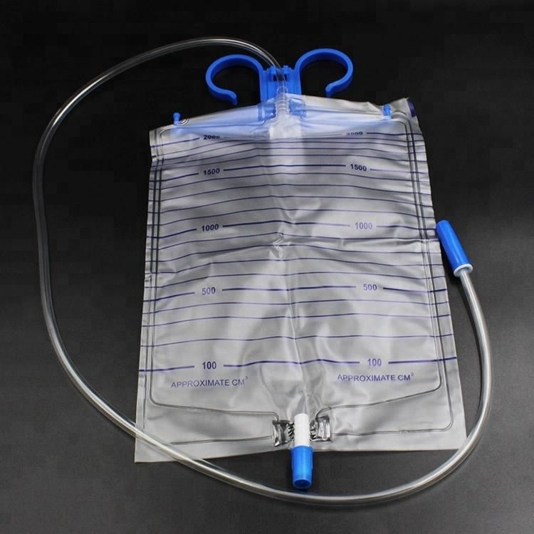 Disposable 2000ml Urine Bag Medical Transparent Drainage Collection Bag