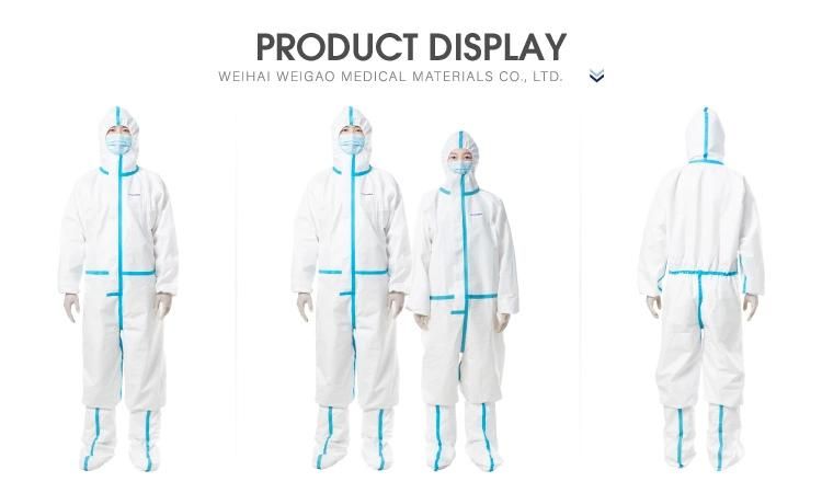 Medical Protective Clothing Disposable Protective Coverall Anti Virus Protection Suit