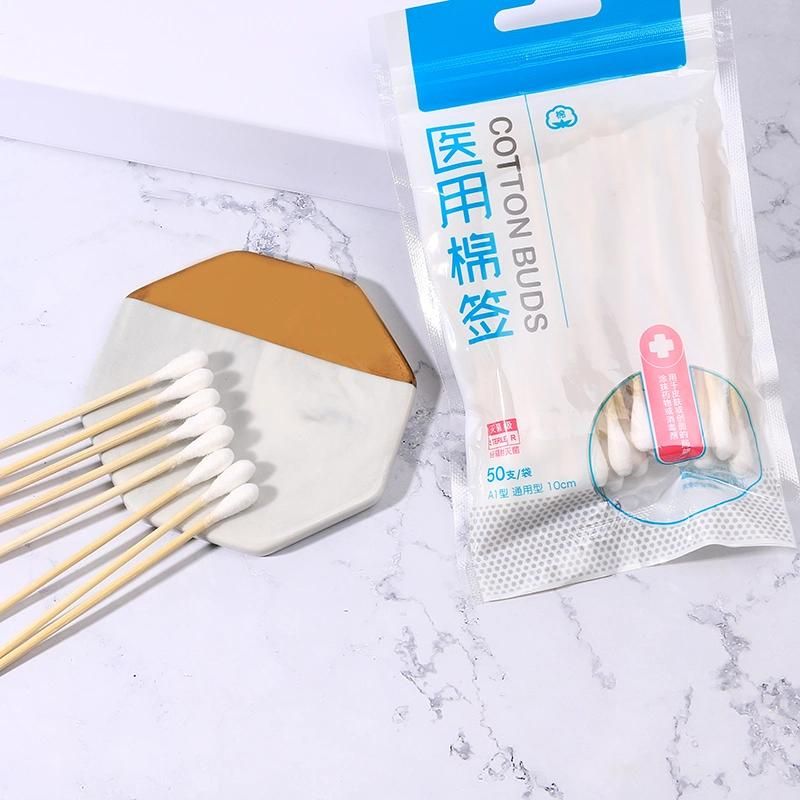 New Design Disposables Medical Bamboo Cotton Sampling Swab