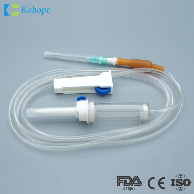 Disposable Medical Sterile Infusion Set, High Quality Giving Set, with/Without Filter/Needle, Luer Lock/Slip