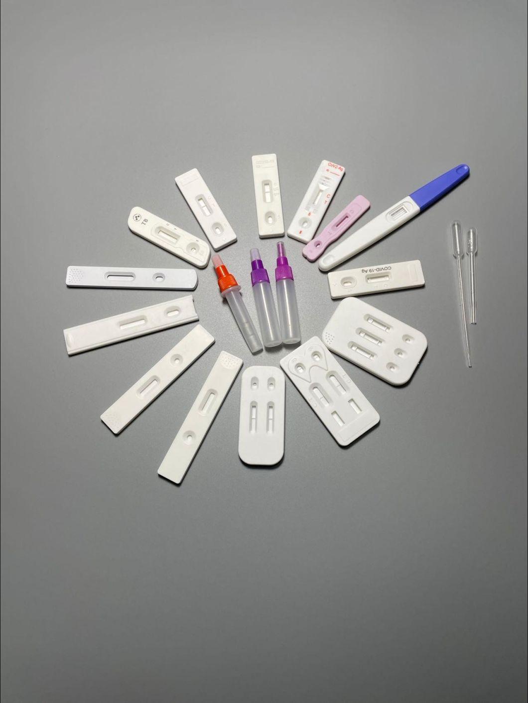 Plastic Cassette for Rapid Test, ABS HCG Pregnancy Test MID-Stream Cassette