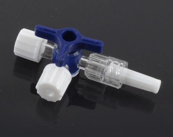 Disposable Medical Sterile Three-Way Stopcock with Extension Tube 20cm with Blister Package