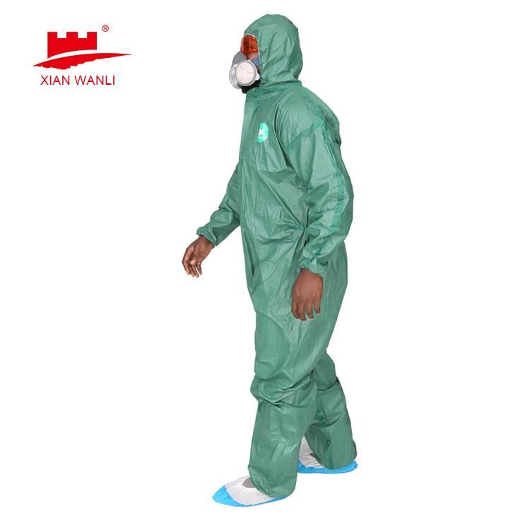 Laminated Anti-Plague Disposable Jumpsuit Protective Overalls Coverall Suite with Hood