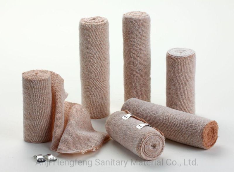 Medical Elastic Plain Bandages with Spandex with Various Sizes