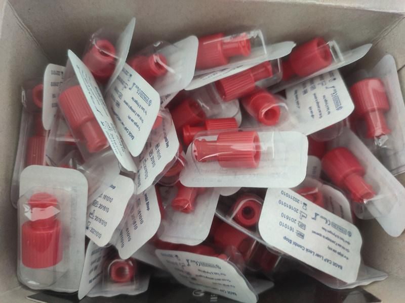 Disposable Medical Sterile Combi Stopper Red