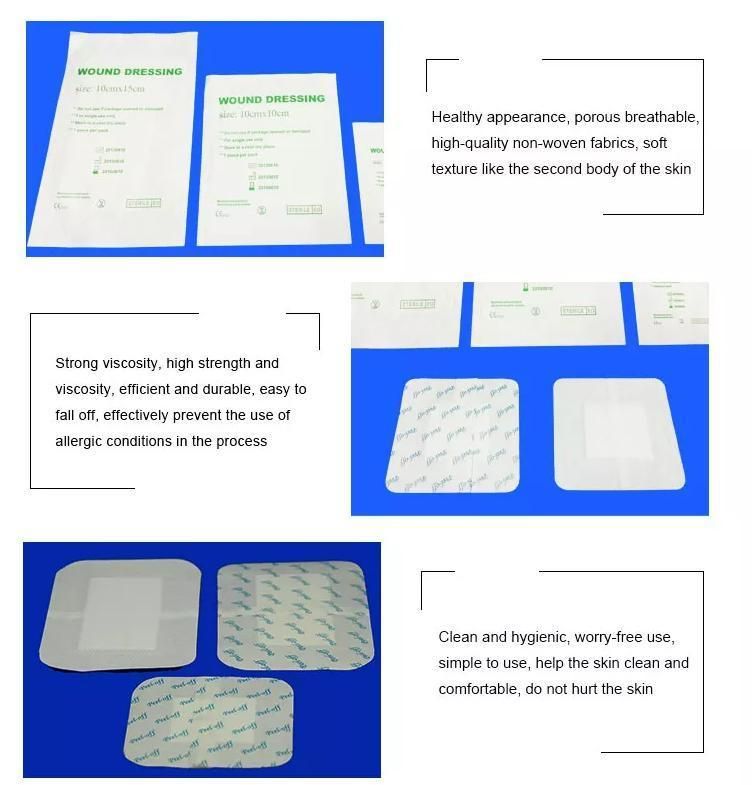 Non-Woven Super Absorbent Wound Dressing Adhesive Wound Dressing