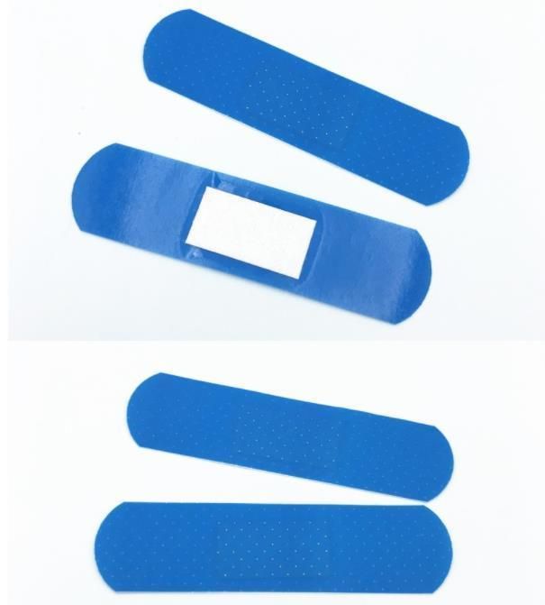 Medical Blue Metal Detectable Hypoallergenic Adhesive Wound Plaster Bandaid