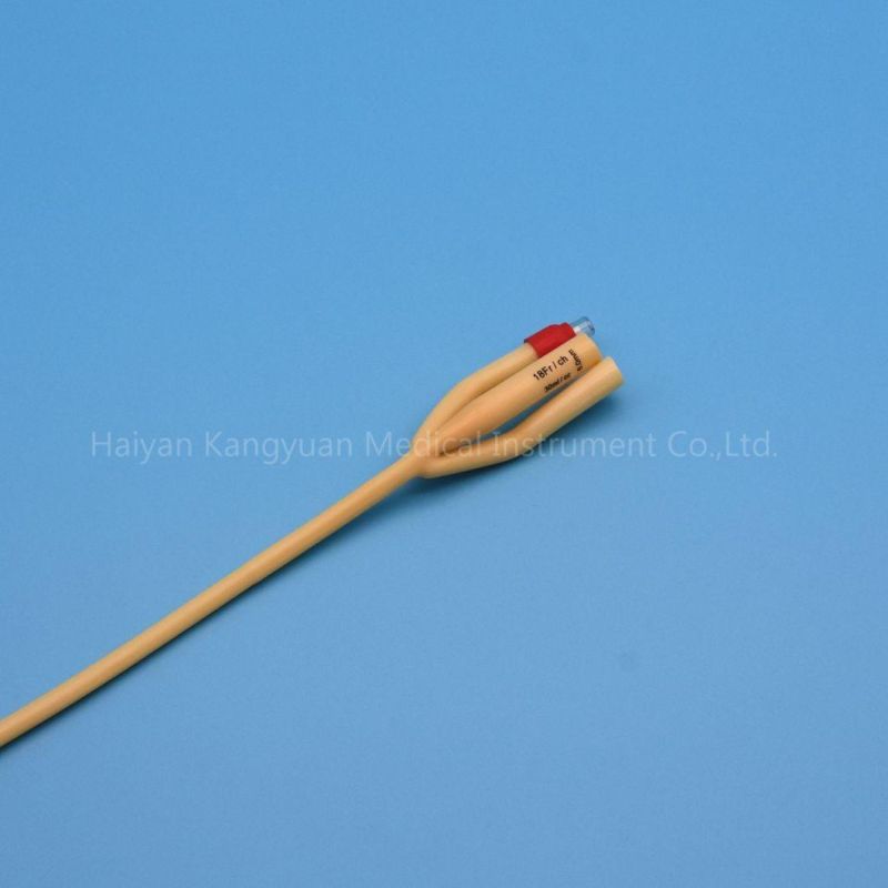 Pediatric or Adult Sizes 6fr-30fr Silicone Coated Latex Foley Catheter Medical Manufacturer