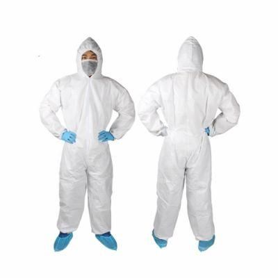 Factory Price Microporous Film White Surgical Non Woven Fabric Medical Protective Disposable Polypropylene Coveralls