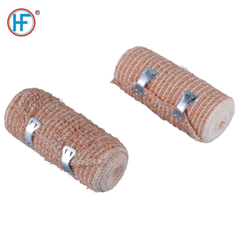 Skin Color Cotton Elastic Crepe Bandage with FDA, Ce