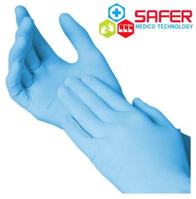 FDA 3.5g Disposable Medical Nitrile Examiantion Gloves Powder Free Latex Free