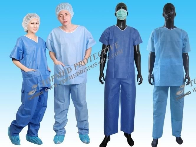 Nonwoven Patient Scrub Suit, Medical/Hospital Use