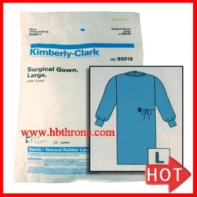 Disposable PP Nonwoven Impervious Sterile Gown Blue