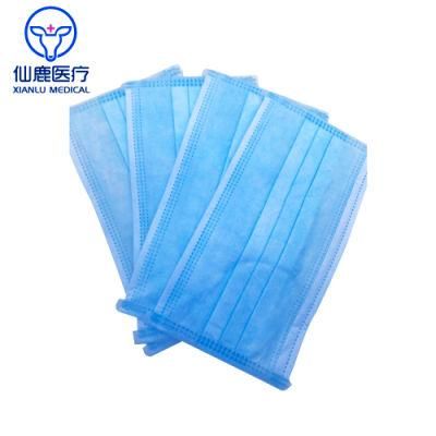 Ce Certificate White List 3-Ply Disposable Protective Medical Surgical Face Mask 3 Layer Non Woven Type Iir Face Mask