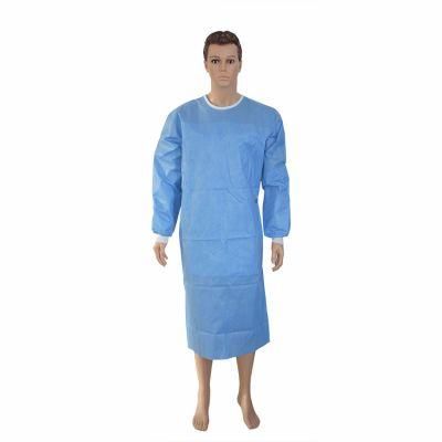 SGS AAMI En13795 China Reinforced Level 1 Surgical Gowns for Hospital with Factory Price