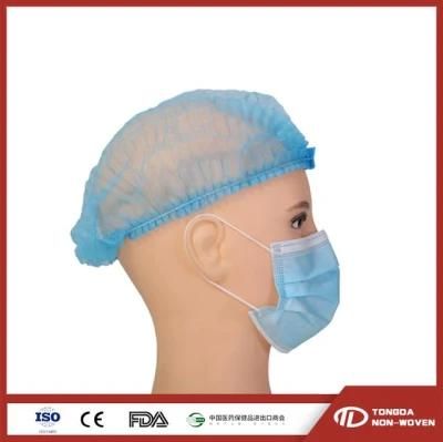 Hot Selling Products Flat Elastic Ear Loop Non-Woven Fabric 3 Ply Medical Face Mask