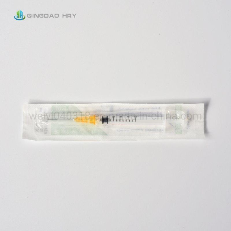 Medical Standard Disposable Sterile Safety Hypodermic Syrings with Needle/Safety Injection Needle/Syeinge Safety Needle