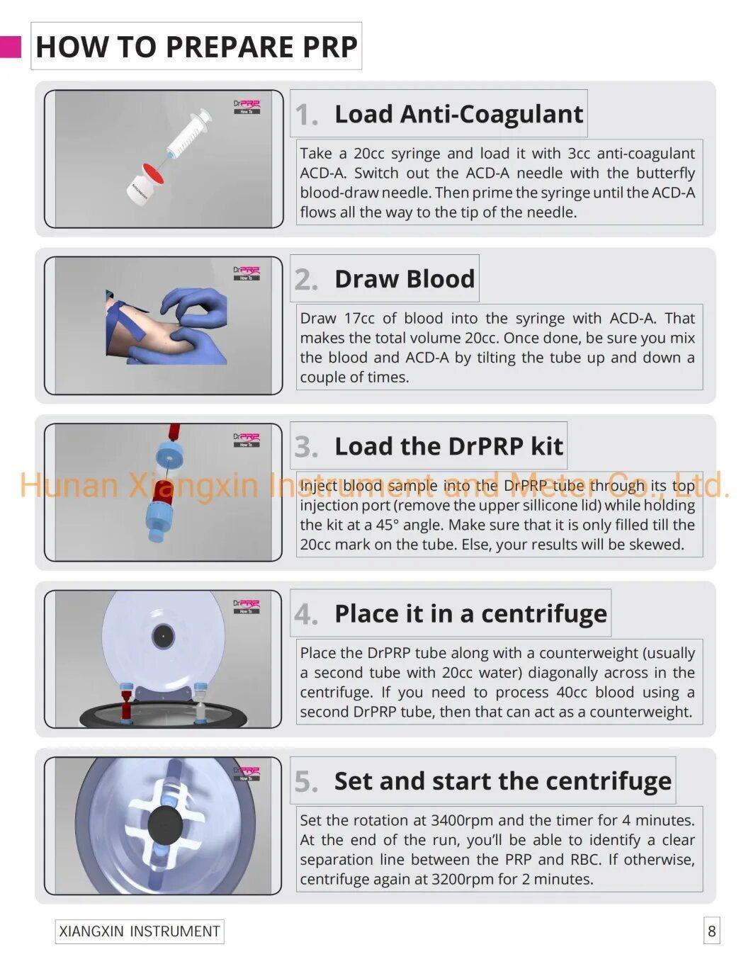 Dr Prp Kits Platelet Rich Plasma Blood Tube Prp Therapy