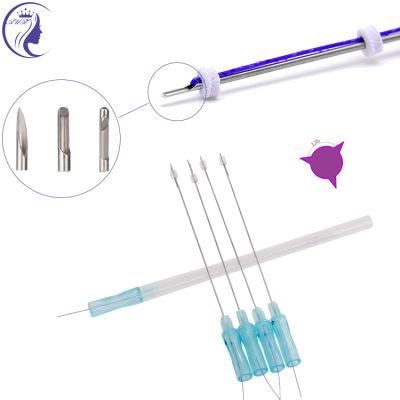 4D Pdo Hilos Barbed Anti Wrinkle Thread Face Lift Cog Blunt Cannula Thread