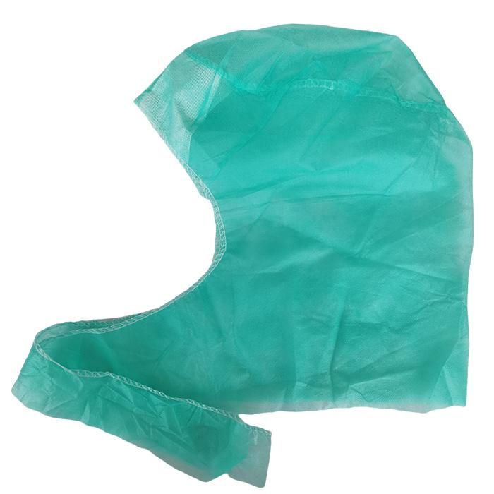 ISO13485 Workshop Cleanroom Elastic Dust Proof Protective Food Service Salon and SPA Room PP Non Woven Balaclava Disposable with Elastic Edge