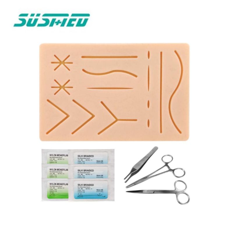 4 Layers Suture Pad Human Skin Training Model Suturing Practice Kit