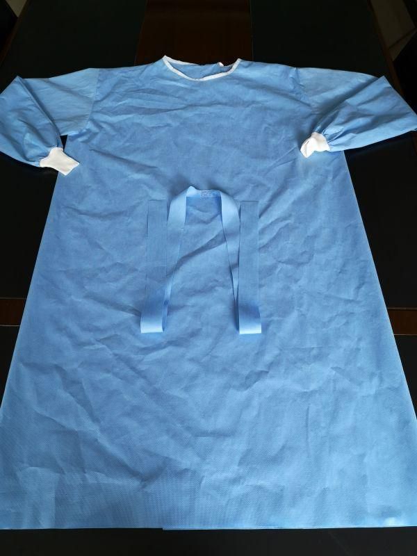 Medical Isolation Surgical Clothing Coverall Disposable Biosecurity Gowns with Ce