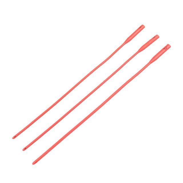 Sterile Red Latex Urethral Catheter for Single Use