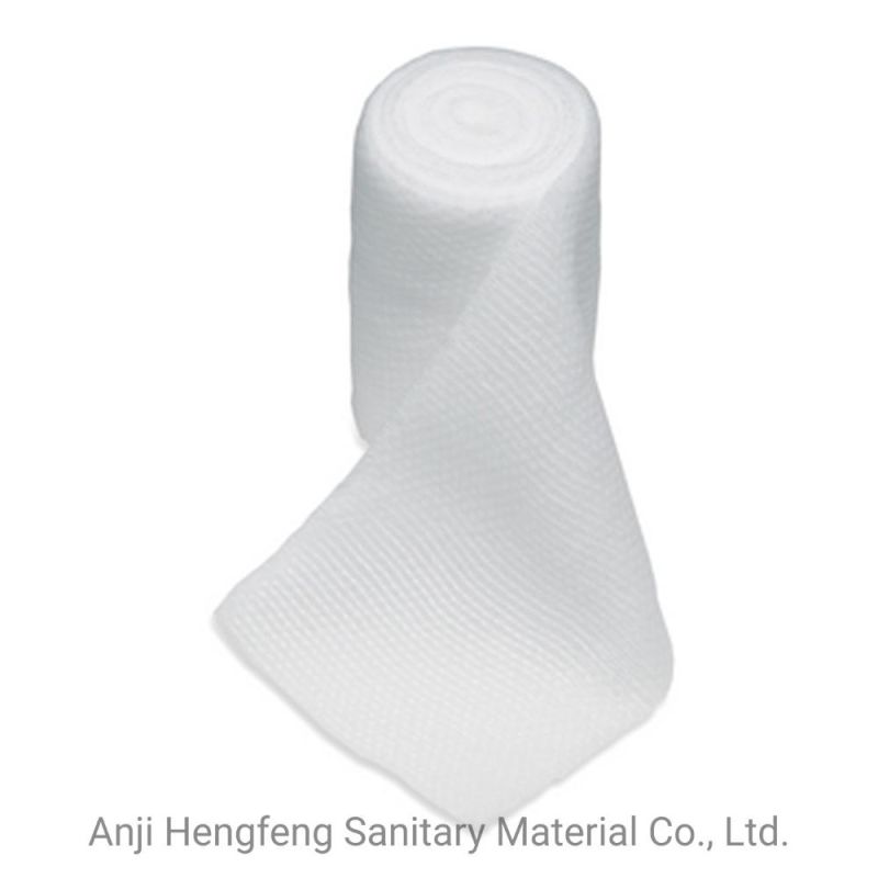 28g First Aid Bandage Elastic Bandage PBT/ Medical Elastic Gauze Conforming Bandage for Anji Hf