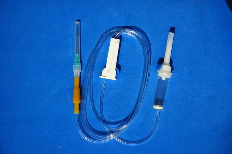 Medical IV Infusion Set with Air Vent Filter Luer Slip CE ISO