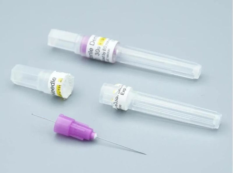 Medical Sterile Hypodermic Dental Needle, Sharp Painless Extra-Fine Injection, for Dentist Use