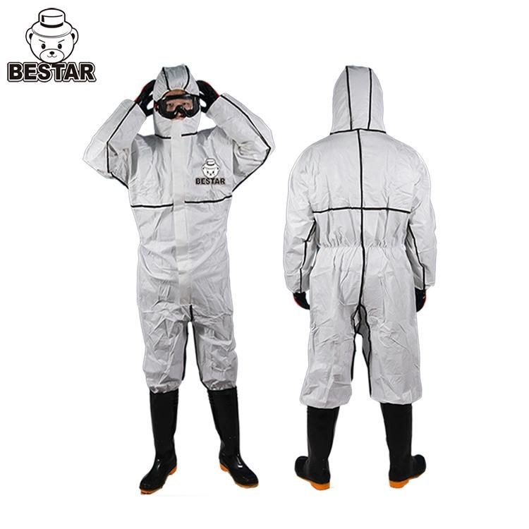 Cat III Type 4b/5b/6b Sf Coverall Against Infective Agents