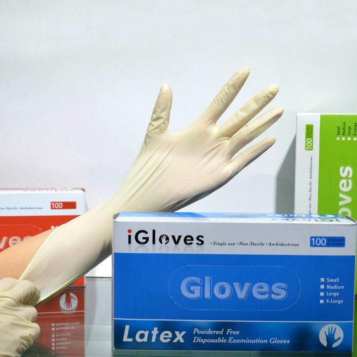 Malaysia Price Medical Grade Disposable Latex Examination Gloves