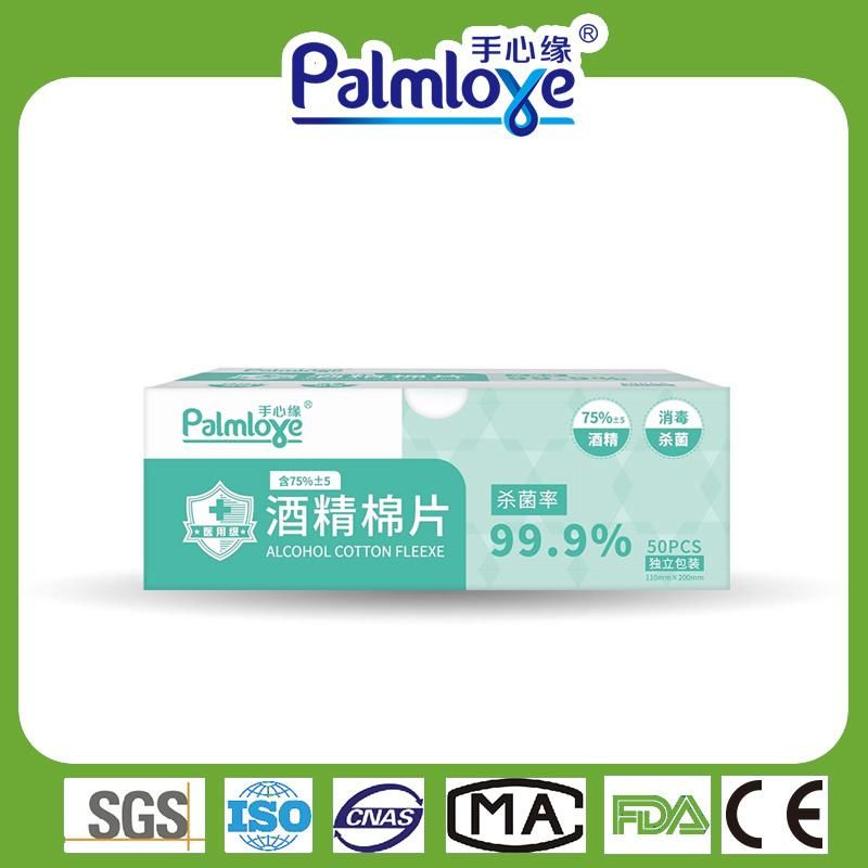 Palmjoy Advanced 75% Alcohol Hand Sanitizer Wipes Kill 99.9% Bacteria Disinfectant Alcohol Wipes