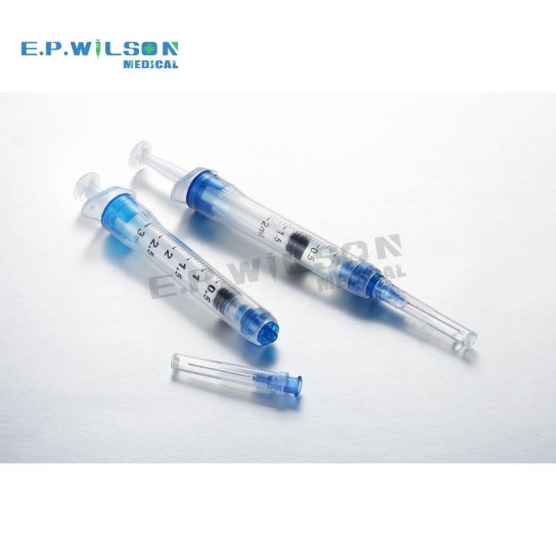 1ml 2ml 3ml 5ml 10ml 20ml Medical Disposable Safe Clip Syringe with Needle