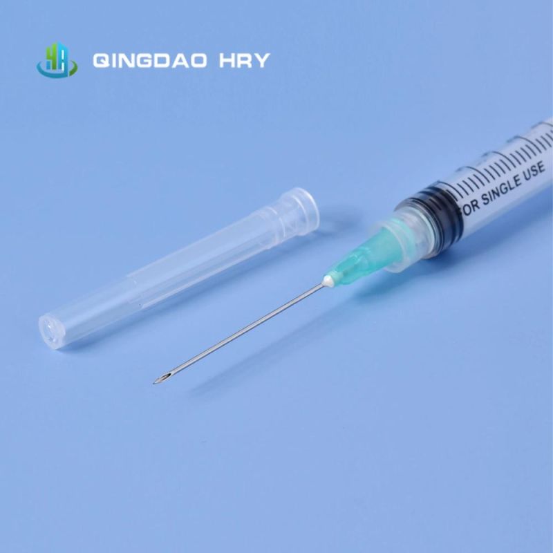 Disposable Medical Syringe 3ml with Needle 25g in Stock From Manufacture FDA 510K CE&ISO