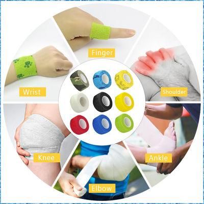 Medical Grade Acrylic Glue Wal-Mart Supermarket Certified Supplier Self-Adhesive Cohesive Bandage with TUV Rheinland CE FDA Certified