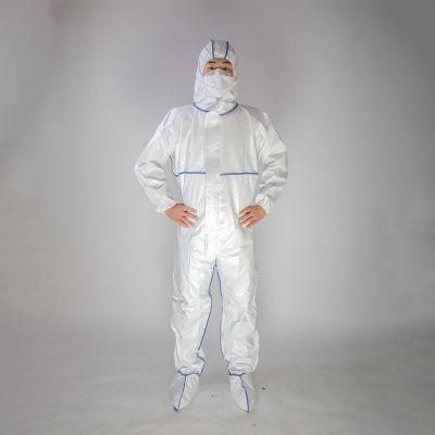 En 14126 Microporous Nonwoven Type 5 6 Isolation Medical Disposable Protection safety Coverall Clothing PPE Suit