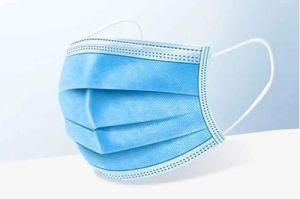 Disposible Blue PP Non-Woven+Meltblown Layer+PP Non-Woven Three-Layer Civilian Face Masks