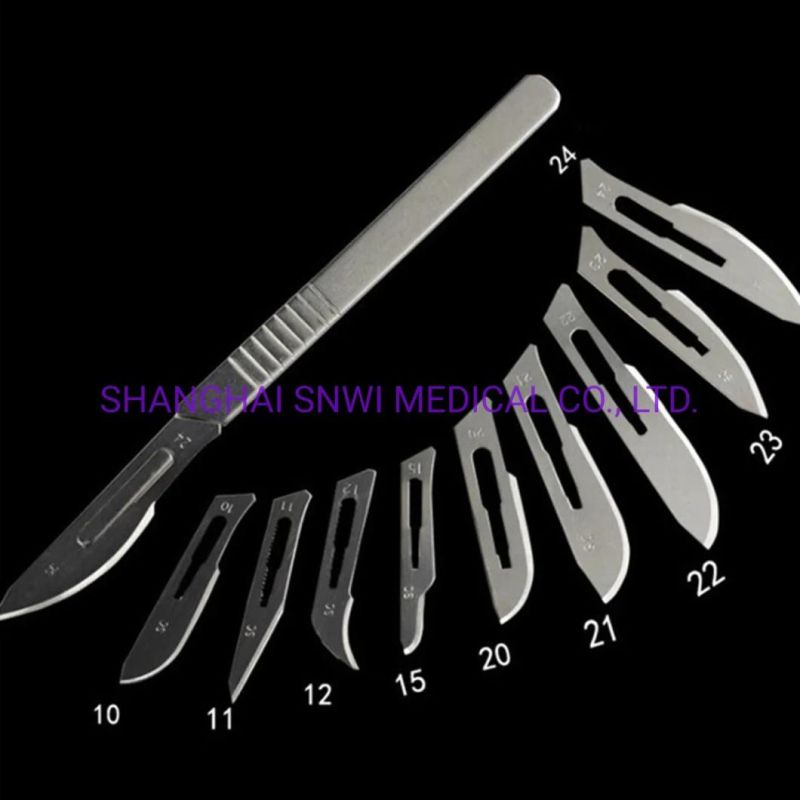 Medical Disposable Sterile Carbon Steel Stainless Steel Safety Surgical Scalpel Blade