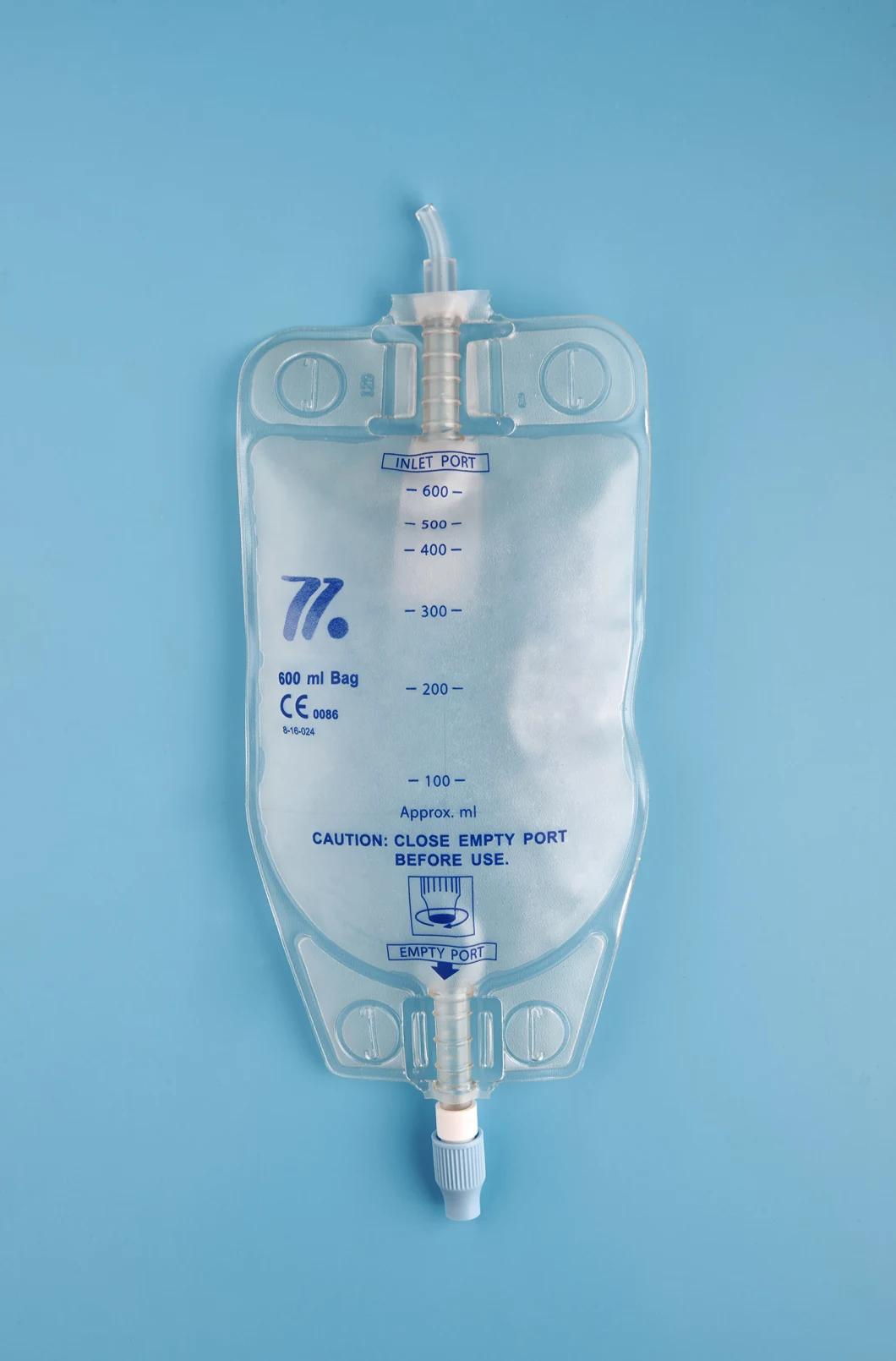 Factory Price Medical Urine Drainage Bag with Valve Both Economic Style with CE Certificate