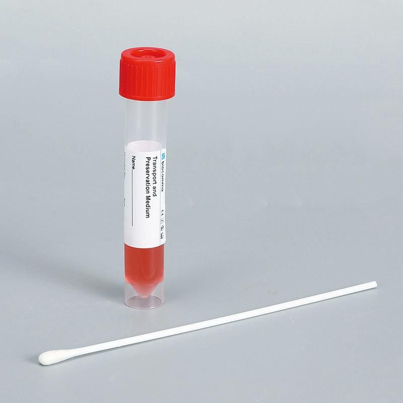 Medical Supply Disposable Vtm Virus Transport Medium Universal Viral Collection Tube Kit for PCR Diagnostic Test with Nasal Swab