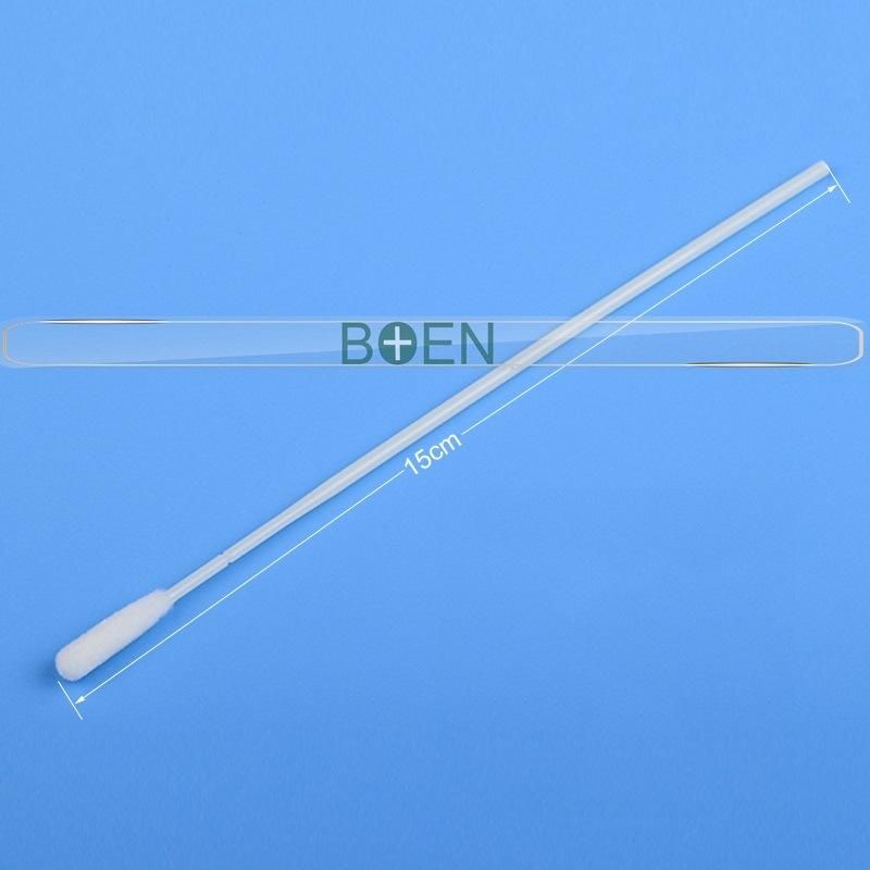 Disposable Sterile DNA Test Sample Collection Swab Nylon Flocked Swab Nylon Oral Swab with 30mm Break Point