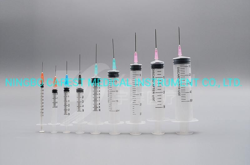 Disposable Luer Slip Hypodermic Syringe with or Without Needle