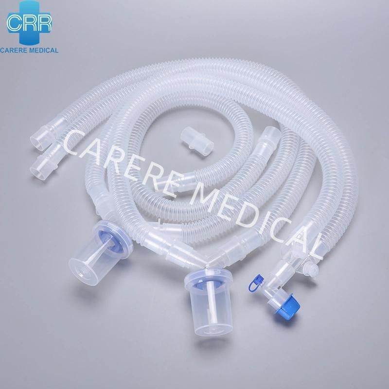 High Quality Disposable Medical Breathing Anesthesia Circuit Corrugated Watertraps