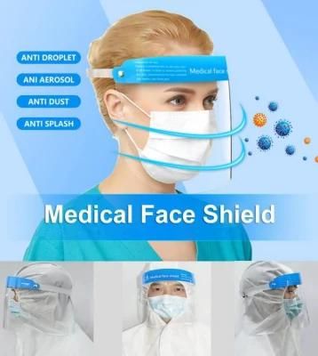 Medical Hospital Anti-Fog Isolation Protection Protective Face Shield with Ce FDA